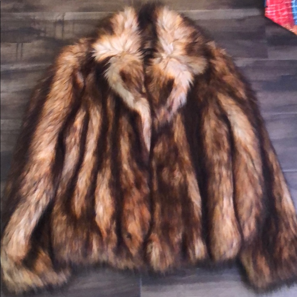 faux fur coat from H&M
